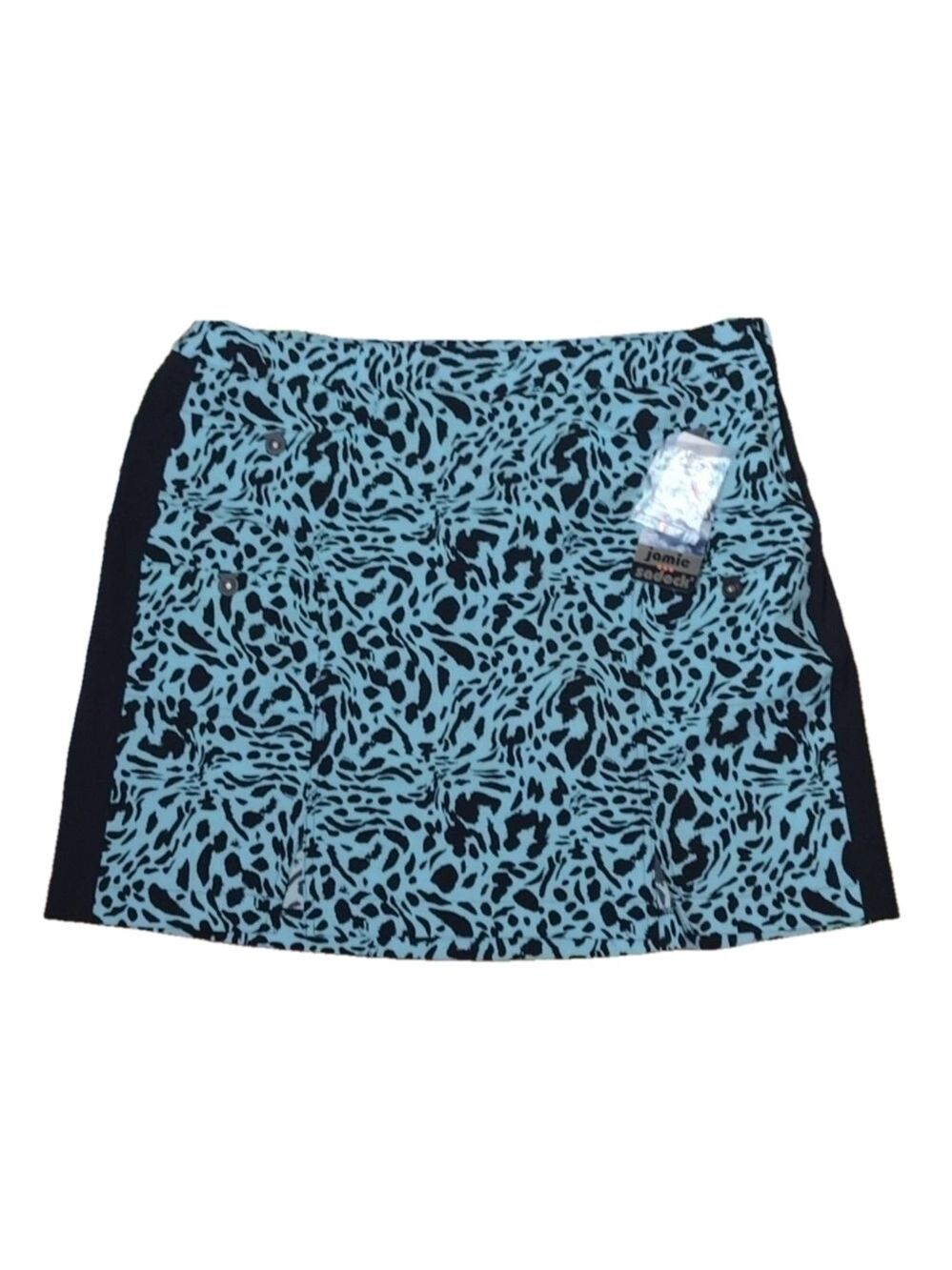 JAMIE sadock moon dust leopard golf skirt size 14
